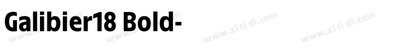 Galibier18 Bold字体转换